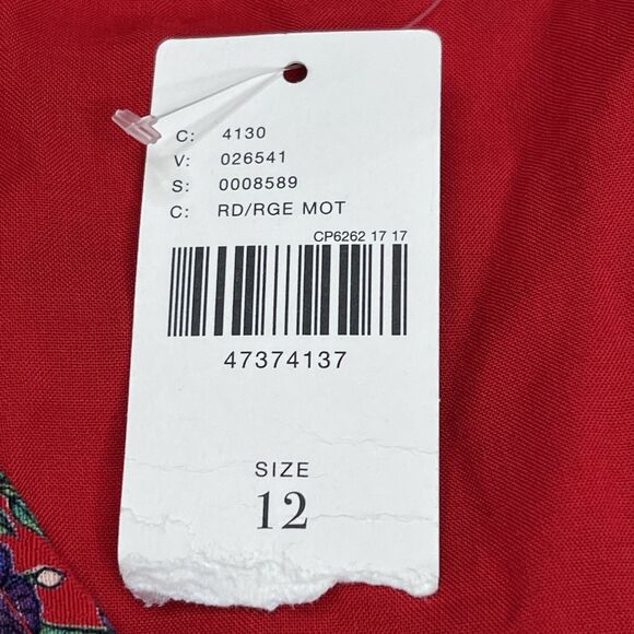 Anthropologie Maeve Rosalia Wrap Dress Size 12 Red Ruffled Floral NEW W Tags - Picture 10 of 16